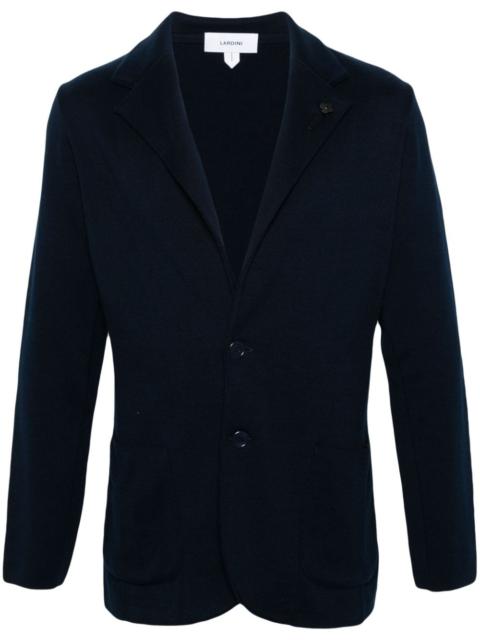 single-breasted cotton blazer