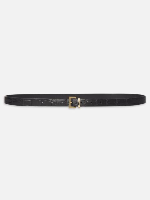 The Petite Croc Belt in Black