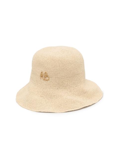 embroidered-logo bucket hat