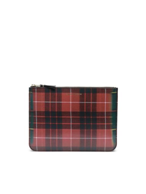 plaid-pattern wallet
