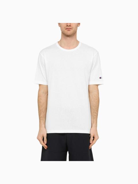 White cotton crew-neck T-shirt