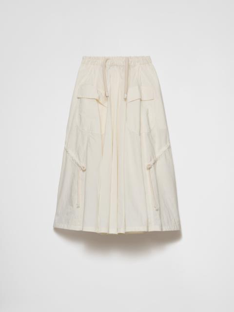 Technical pongé skirt