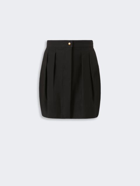 CAFILA Short cotton twill skirt