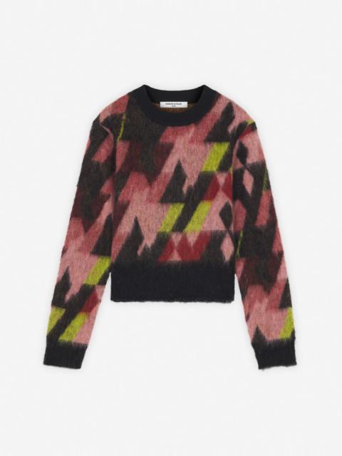 GRAPHIC MOHAIR JACQUARD JUMPER
