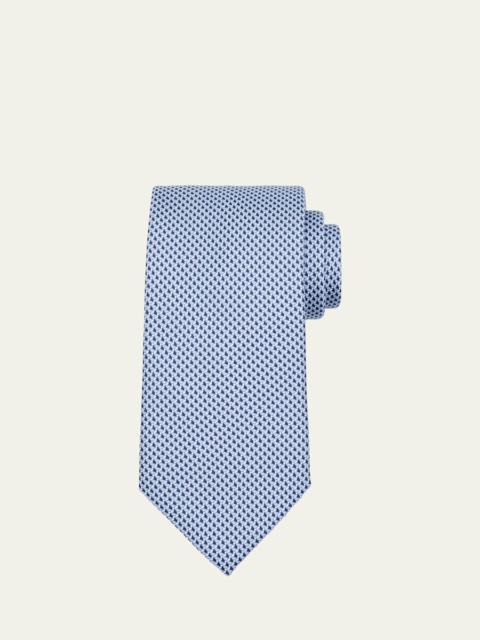 Men's Micro Print Silk Jacquard Tie
