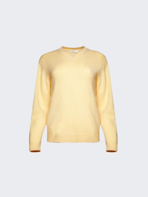 Nevia Cashmere Sweater Yuzu Yellow