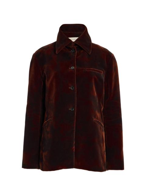 Luca Cotton Blazer red