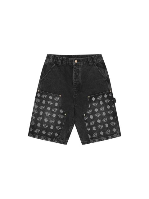 DIAMONDS & DOLLARS DENIM CARPENTER SHORT