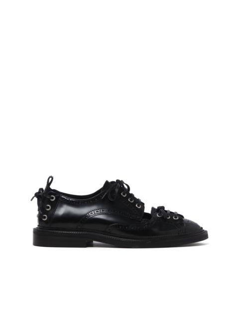 brogue-detail lace-up shoes