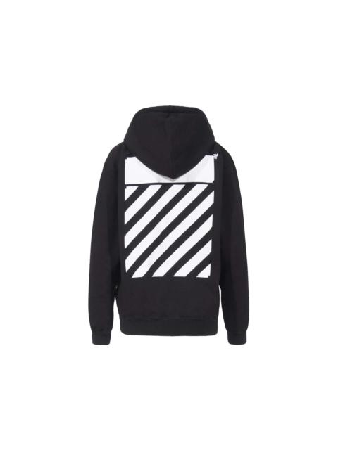 OFF-WHITE Diag Regular Hoodie Black/White