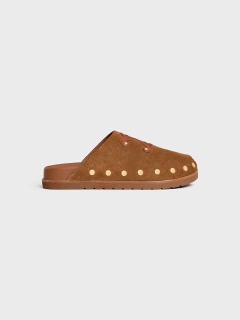 CELINE PITEA CLOG IN SUEDE CALFSKIN