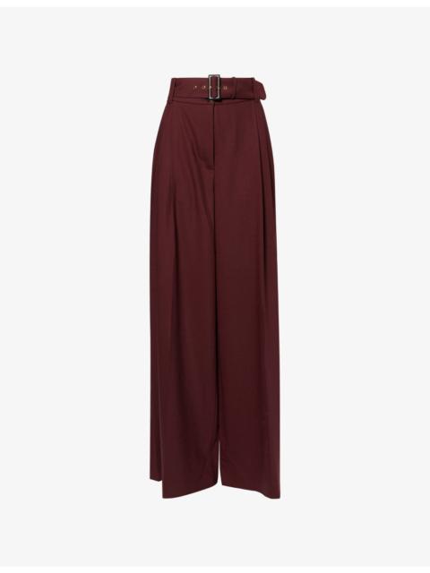 Luna Tailored Wool-Blend Trousers