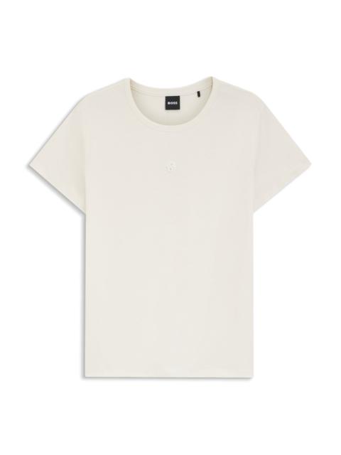MERCERISED-COTTON T-SHIRT IN A REGULAR FIT
