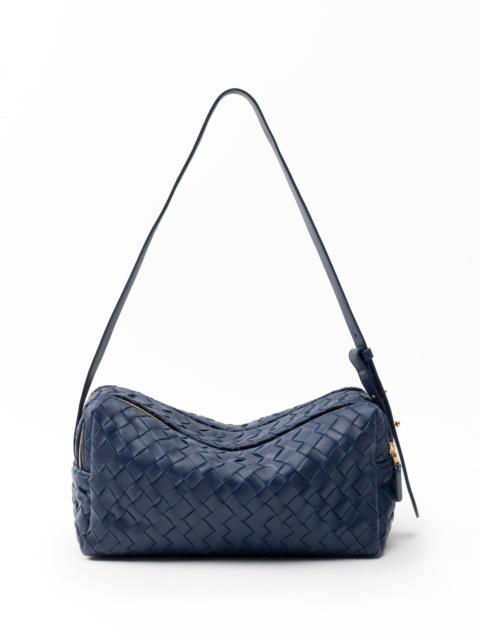 Trousse Woven Leather Navy
