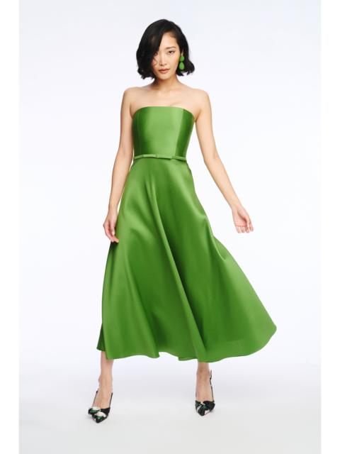 DARIAN DRESS - GREEN GARNET