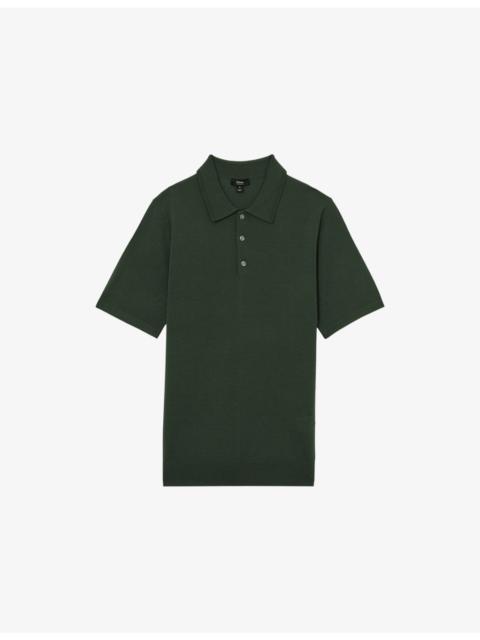 Manor Half-Button Short-Sleeve Merino-Wool Polo Shirt