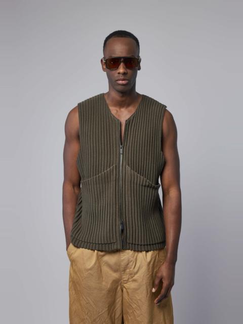 Rib Knit Utility Vest