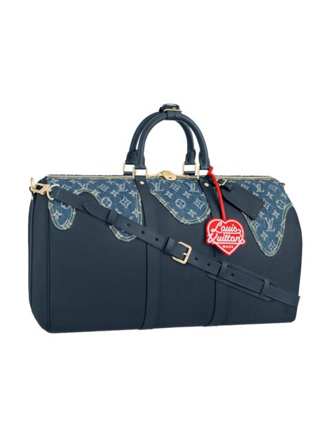 Louis Vuitton x Nigo Keepall Bandouliere 50 Monogram Blue