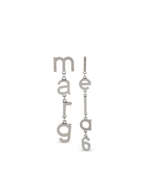 asymmetric-design earrings