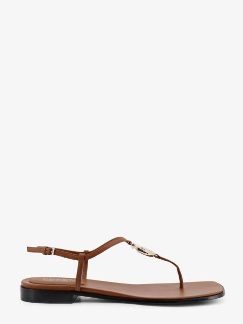 Lifford Leather Sandals With Metal Gg Logo