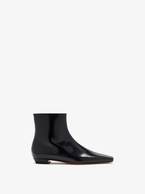 Trap Flat Ankle Boots In Nappa Leather