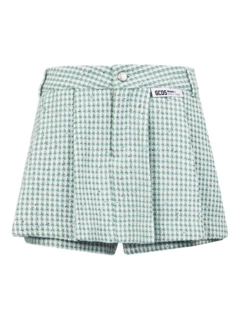checked shorts