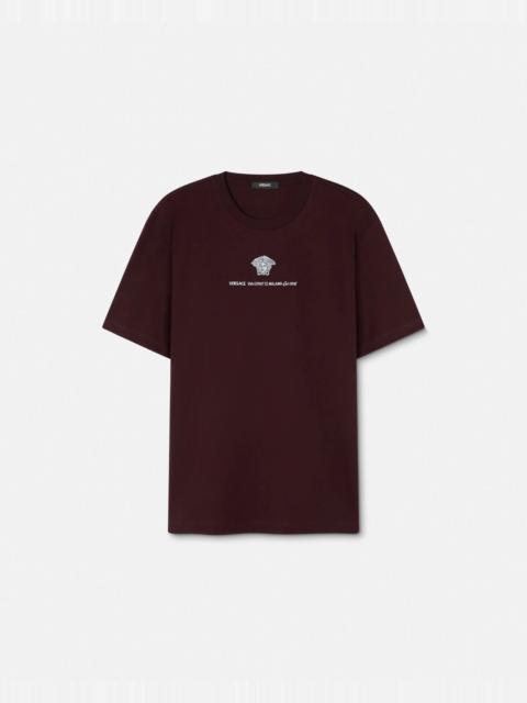 Embroidered Medusa Milano T-Shirt