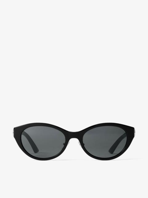 Benna
Black and Grey Acetate Oval Sunglasses