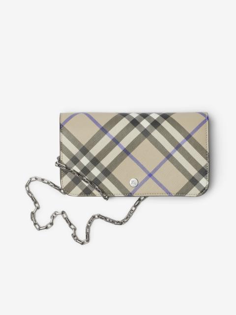 Check Chain Strap Wallet