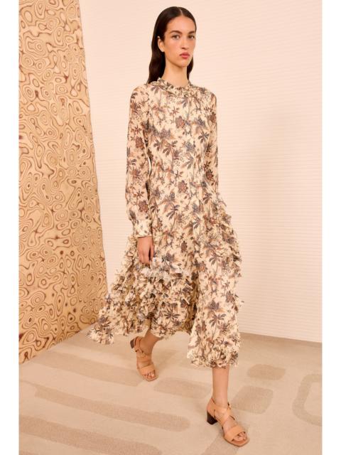 Rhea Shirt Dress with Ruffle Skirt