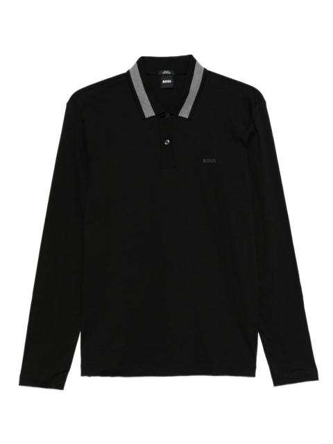 long-sleeve polo shirt