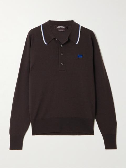 + John Smedley Henry Merino Wool Polo Sweater