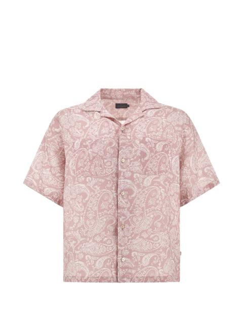 paisley-print shirt