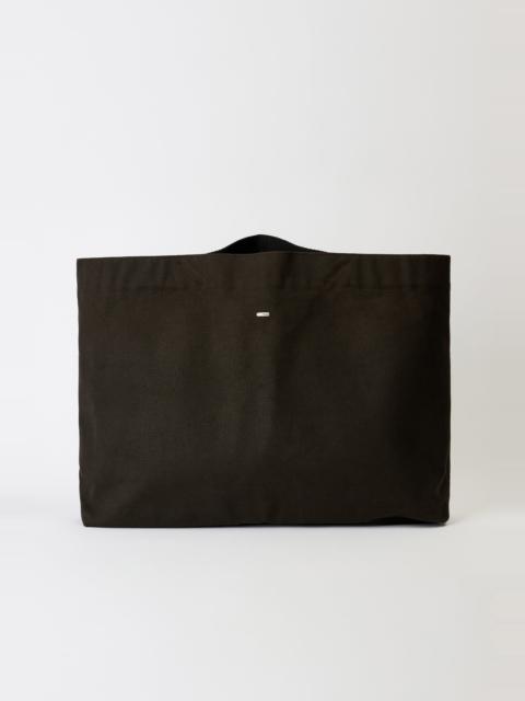 Oblong Tote Dark Olive Ultra Canvas