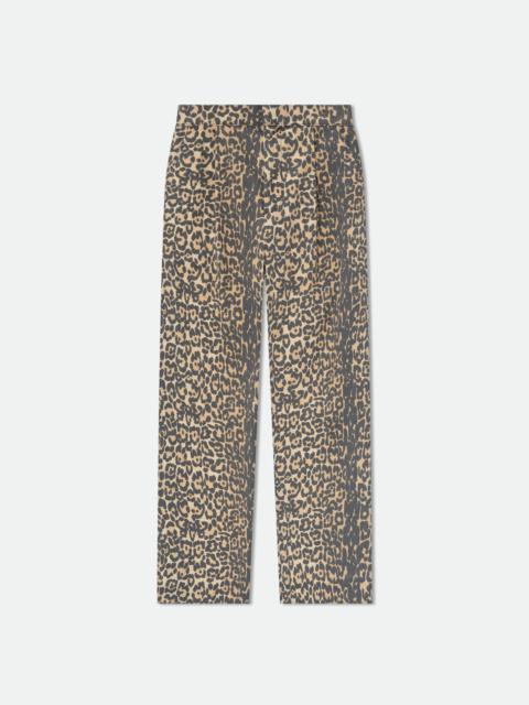 LEOPARD DROP-CROTCH TROUSER
