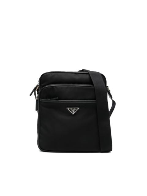 triangle-logo messenger bag
