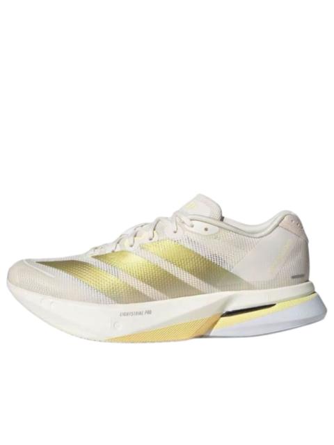 (WMNS) adidas Adizero Boston 13 'Chalk White Gold Metallic' JS4952