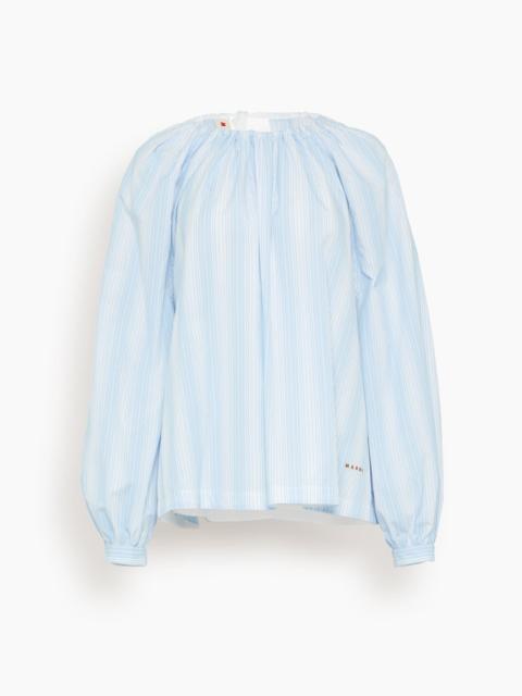 Long Sleeve Top in Light Blue