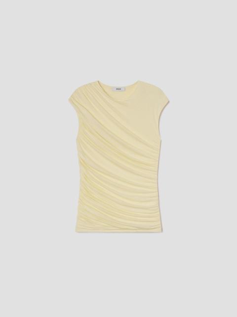 ESTER TWIST TANK IN LEMON DROP