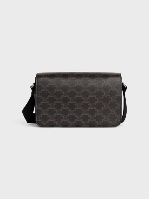 Flap Messenger in TRIOMPHE CANVAS AND CALFSKIN