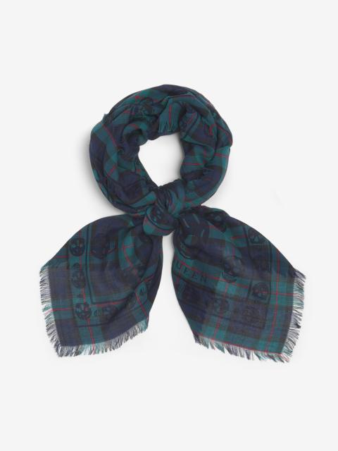 Tartan Skull Foulard