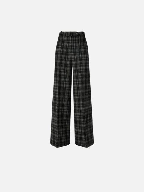 WIDE-LEG TROUSERS IN YARN-DYED CHECK