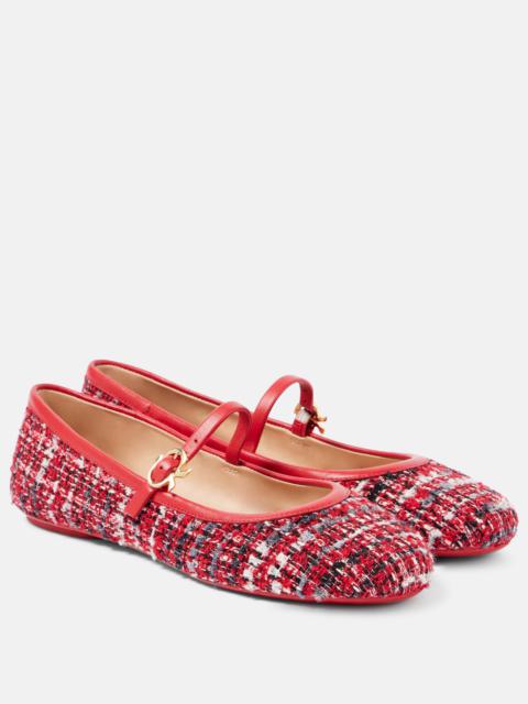 Carla bouclé Mary Jane flats