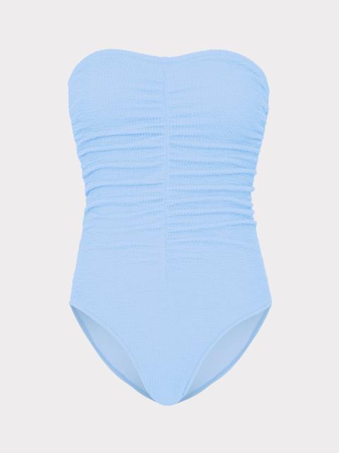 Textured Ruched One Piece