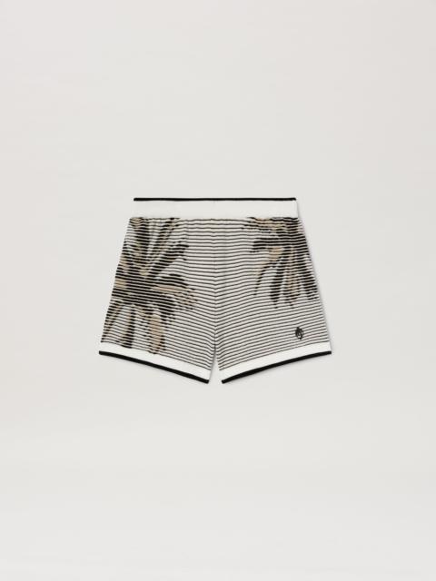Palms jacquared knit shorts