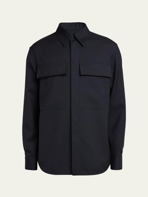 Men's Wool Two-Pocket Work Shirt