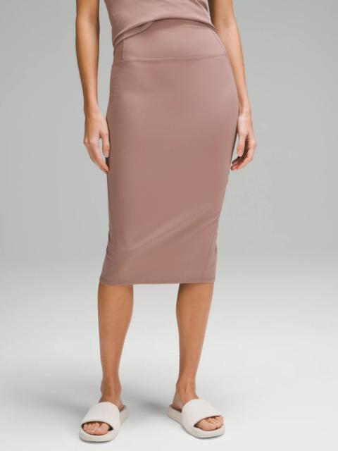 Nulu Slim-Fit High-Rise Midi Skirt