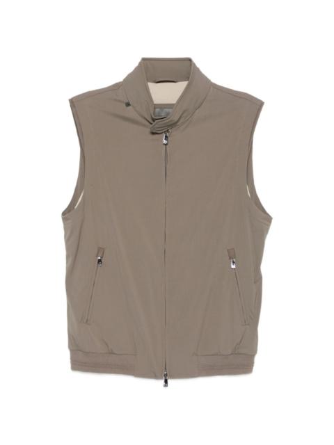 zip sleeveless gilet
