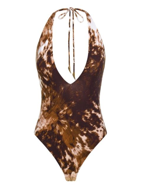 appaloosa-print bodysuit