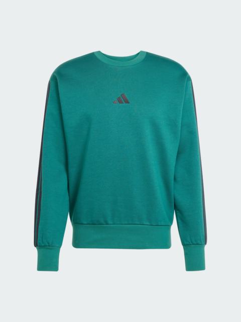 Essentials 3-Stripes Fleece Sweatshirt